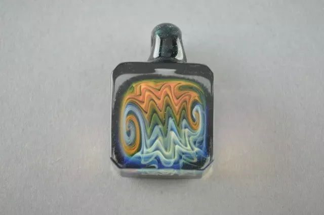 HEFE – Facetted Fume Wig-Wag “Cube” Pendant – #2