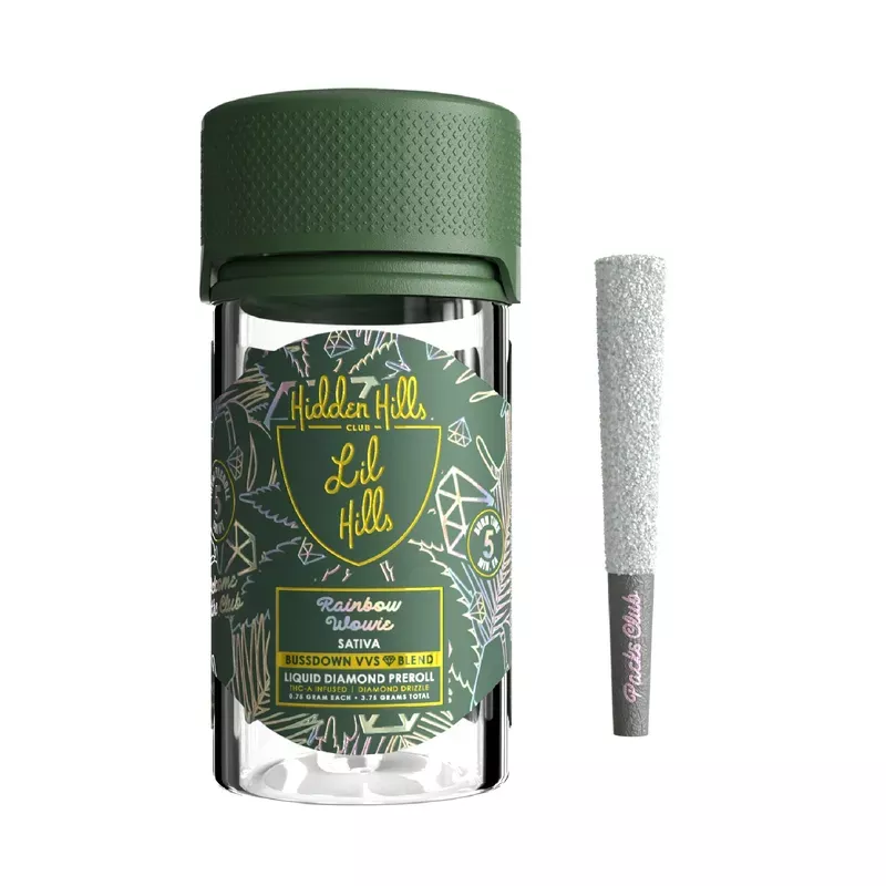 Hidden Hills Buzzdown VVS Liquid Diamond THC-A Pre-Roll – 3.75g (5ct)