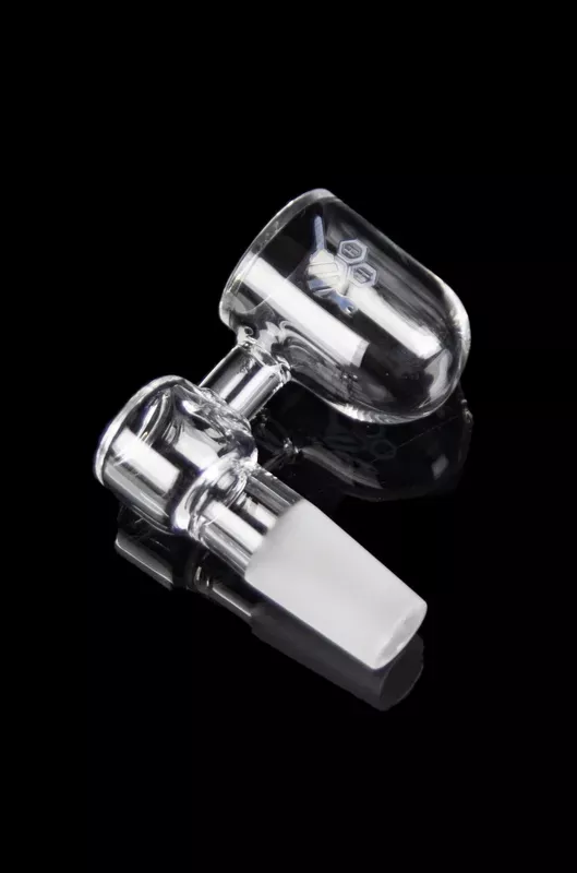 Honeybee Herb 90 Degree Honey Bevel Bowl Sidecar Quartz Banger – Yellow Line