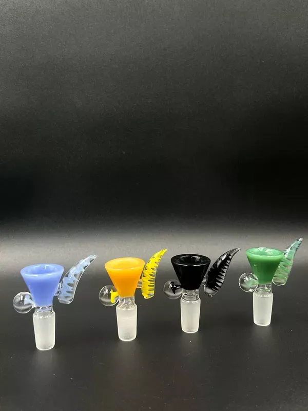 Horned Flower Slide with Marble 14mm Male