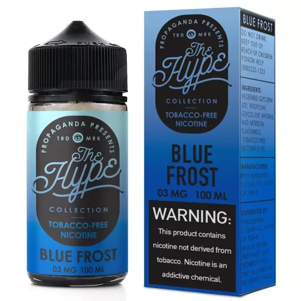 The Hype Blue Frost By Propaganda E-liquids – (100mL)