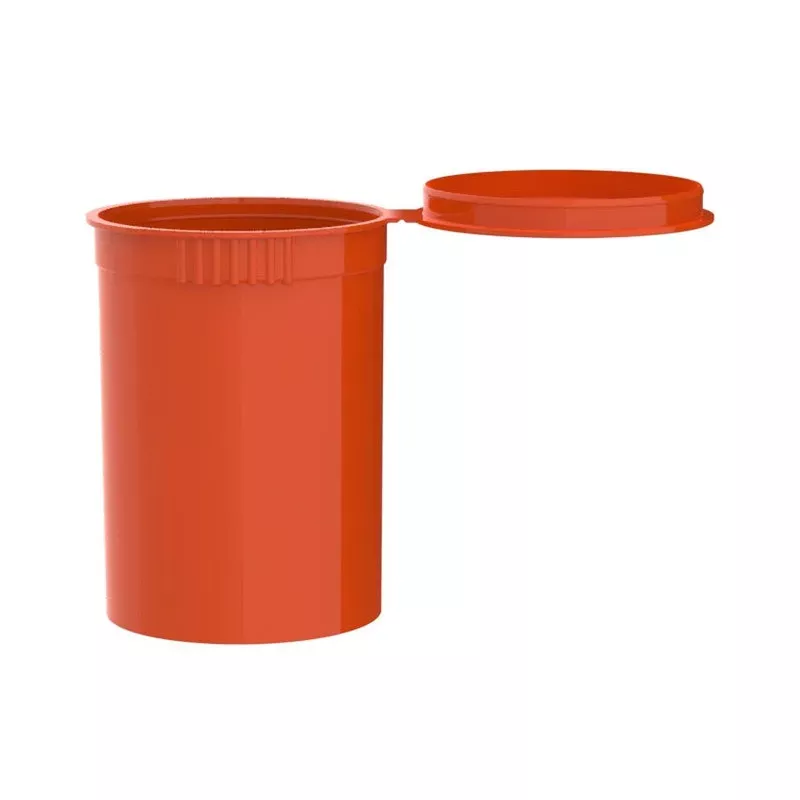 Intertech 30 Dram Pop Top Vial – 1/4 Oz – Orange – (9,792 Count Per Pallet)