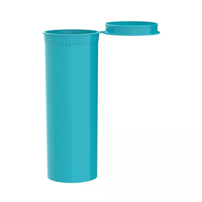 Intertech 60 Dram Pop Top Vial – 1/2 Oz – Aqua – (4,608 Count Per Pallet)
