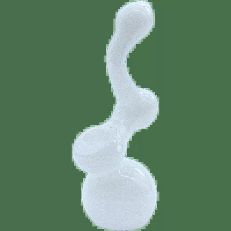 The “Ivory Sherlock ” Glass Sherlock Bubbler Pipe