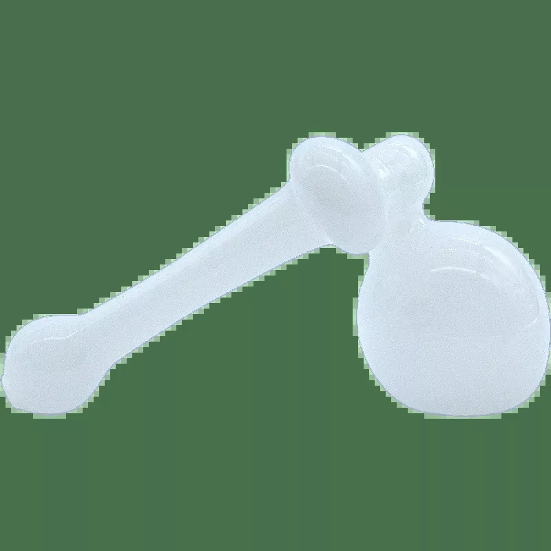 The “Ivory Sidecar ” Glass Sidecar Bubbler Pipe