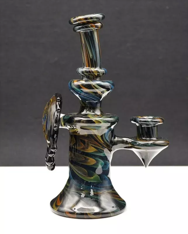 Jakers Glass Tall Fumed Jammer W/ Drip