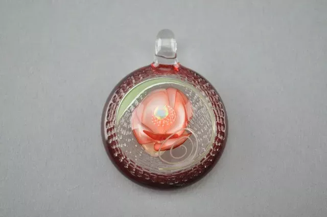 JARED DELONG – Flower w/ Opal and “Water Texture” Pendant – #1