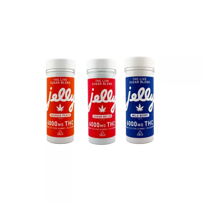 Jelly THCA Live Sugar Blend Gummies 6000mg