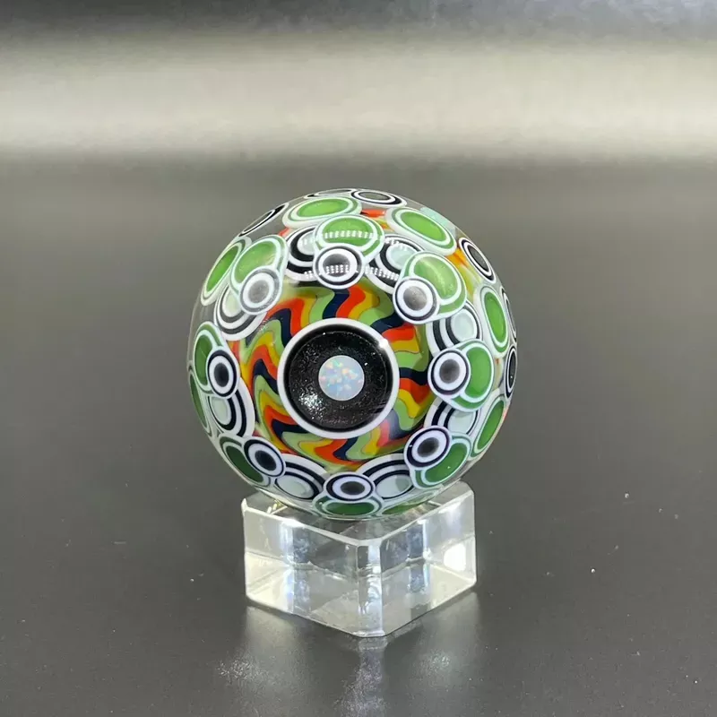 Joshuah Miblife Justice – Opal Wig Wag Dotstack 45MM Marble