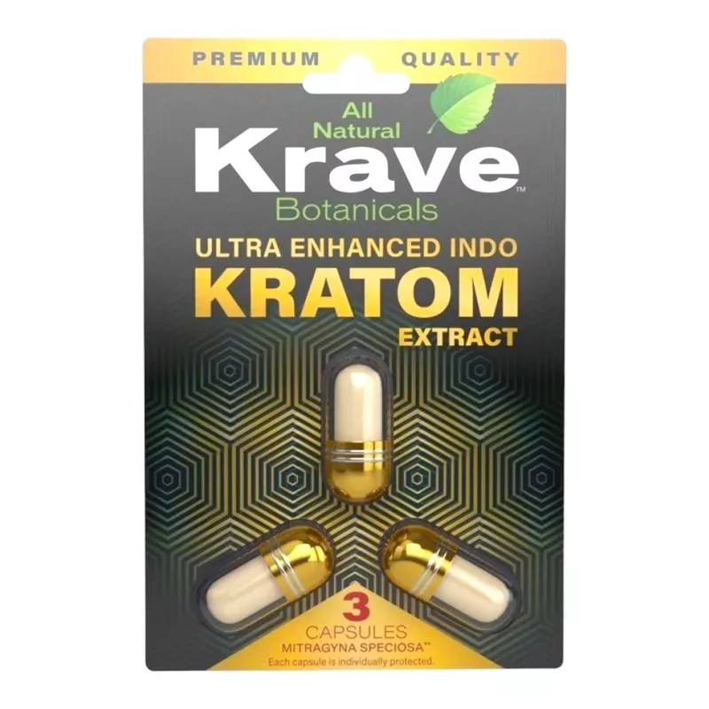 KR – Ultra Enhanced Indo Extract | 3 Capsules Blister Pack 100pcs/Case