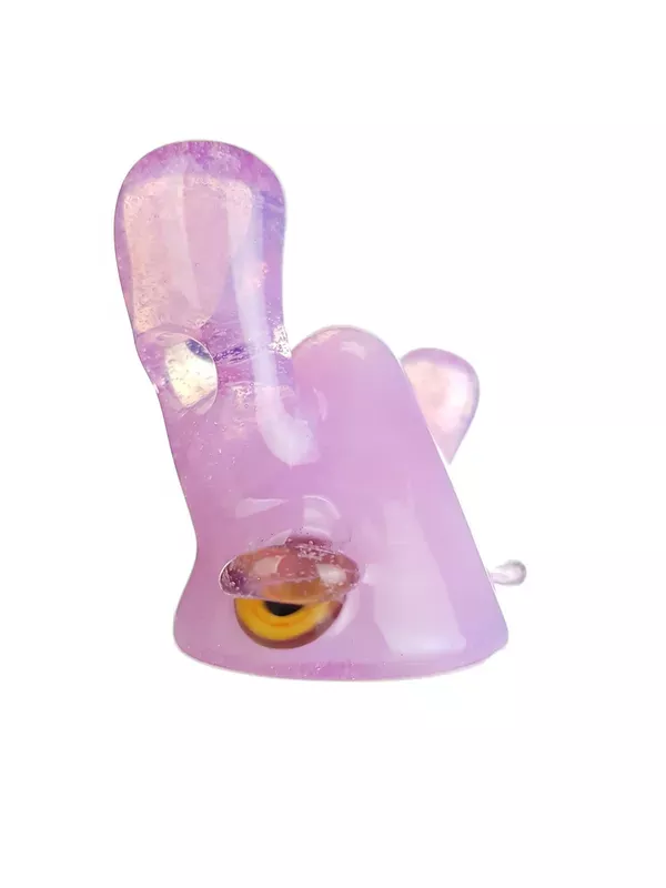 LERK THE WORLD – Glass Lerk Head Pendant – Pink Slyme