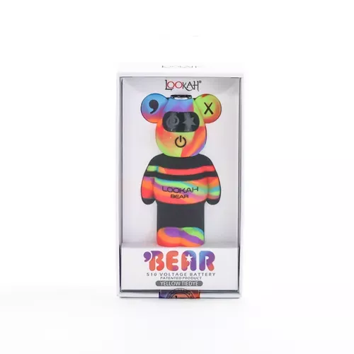 Lookah Bear 500mAh Variable Voltage 510 Battery | Yellow TieDye