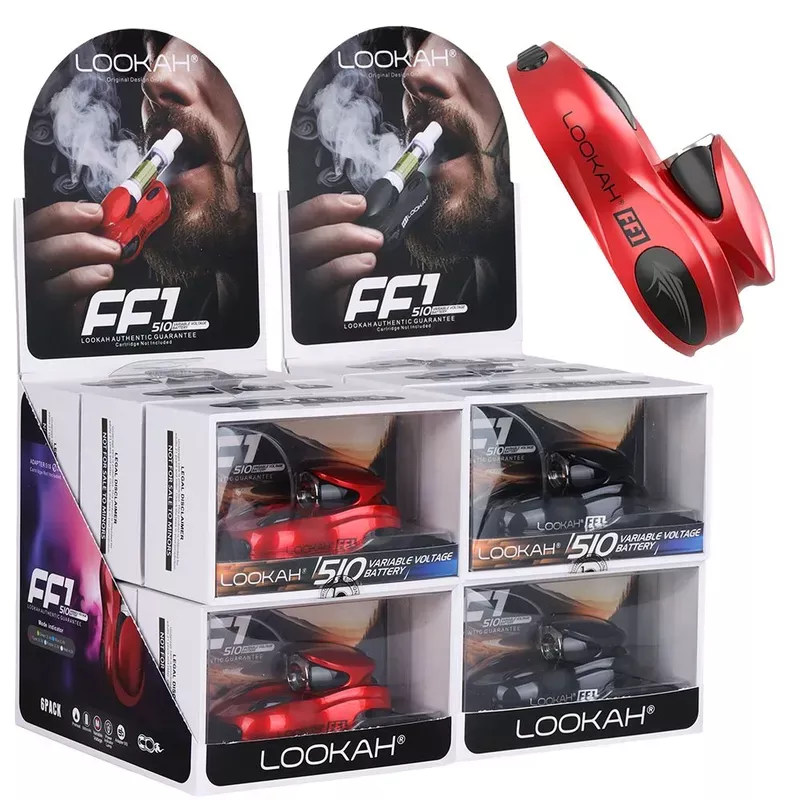 Lookah FF1 Race Car Variable Voltage 510 Vape Battery – 6ct