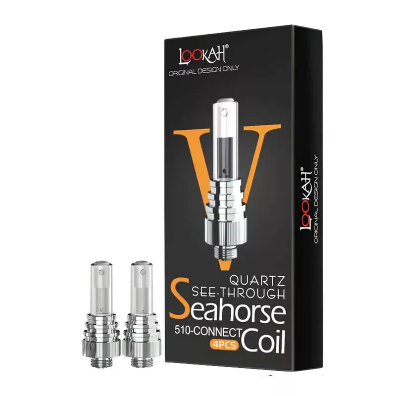 Lookah Seahorse See-Through Coils (4pk) – Replacement Coils for Lookah Seahorse Vaporizer