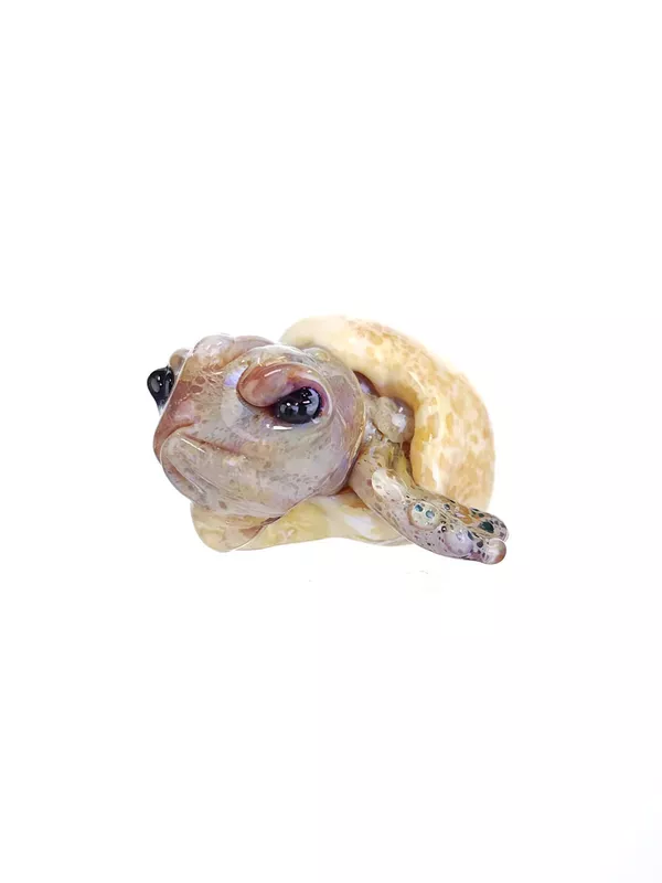 MAZET – Newborn Baby Turtle Glass Pendant – #2