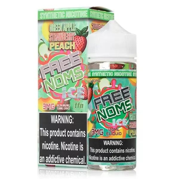 Menthol Green Apple Strawberry Peach by Free Noms – (120mL)