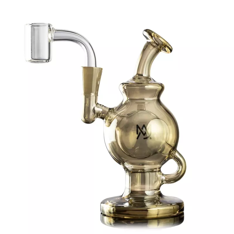 MJ Arsenal Gold Atlas Mini Rig LE – Compact Honeycomb Percolator Dab Rig