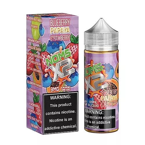 Noms X2 Blueberry Papaya Strawberry E-liquid by Nomenon – (120mL)
