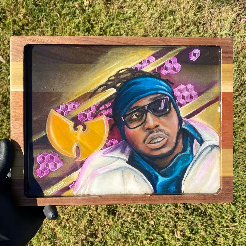 “Ol’ Dirty Bastard ” Rolling Tray by Funsnuf