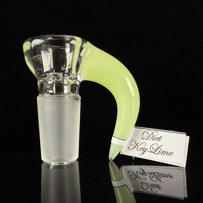 Partial Accent “Diet Key Lime ” 18mm Slide by Sovereignty Glass