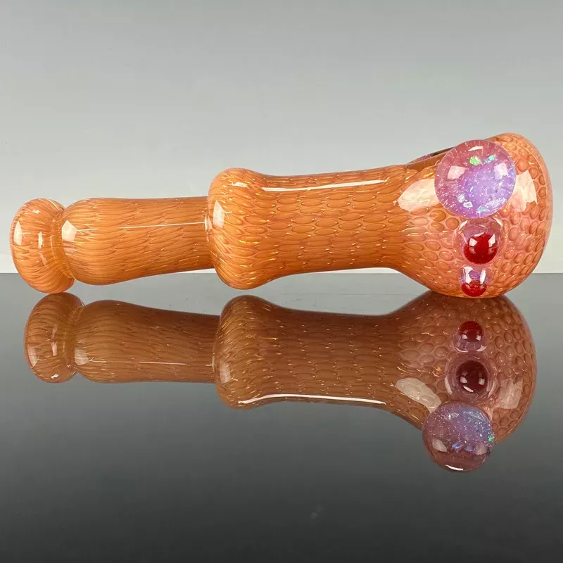 “Peach ” Snakeskin Spoon (Large) by FireKist