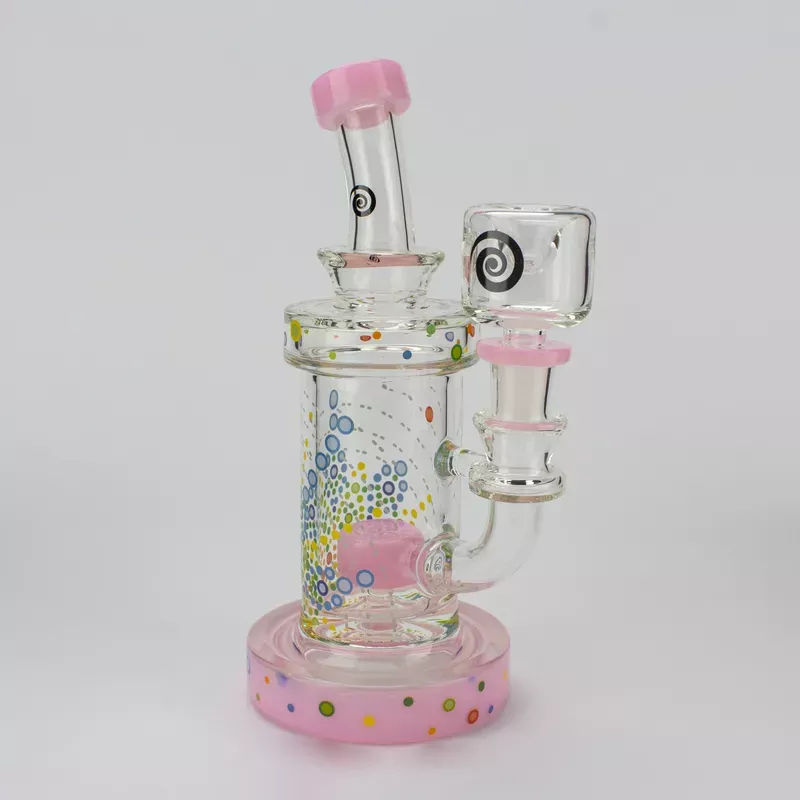 Pink Beaded Mandala Rig #WH-147R