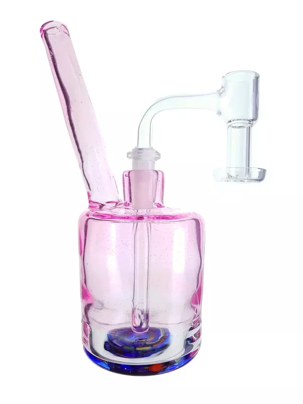 POP D GLASS ART – Trippy Sippy Cup Rig w/ 10mm Female Joint & Terp Slurper Banger – Rozay