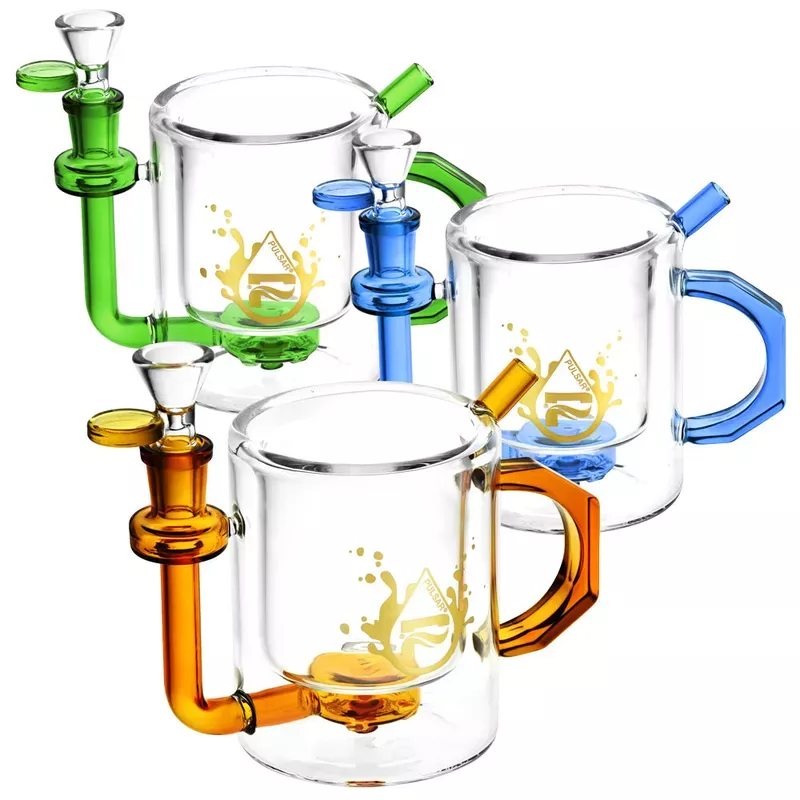 Pulsar Drinkable Mug Rig – Compact and Portable 4.25-inch Glass Rig