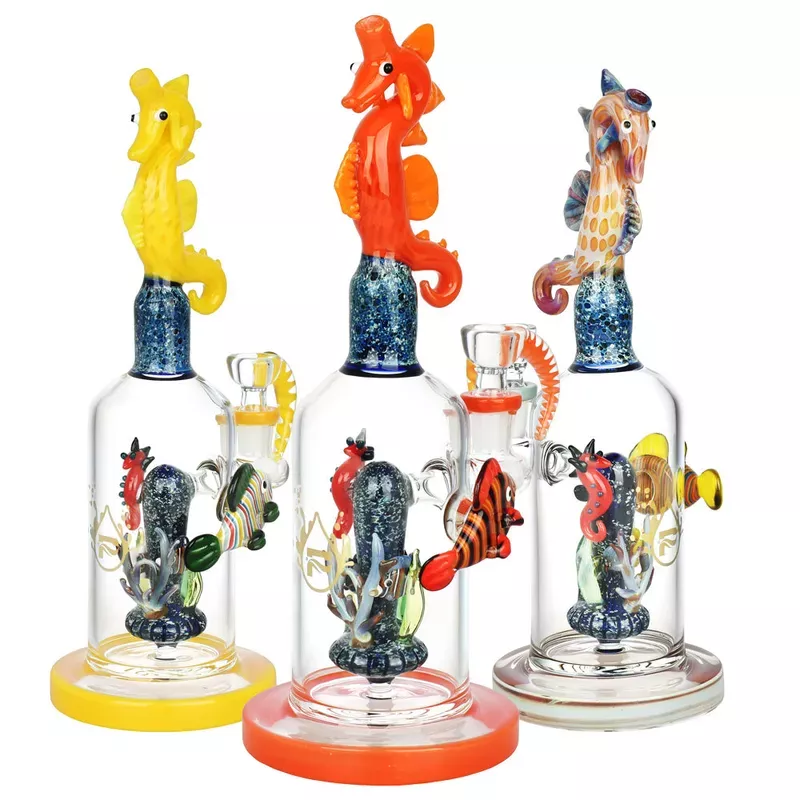 Pulsar Seahorse Ocean Reef Water Pipe | 10.75 ” | 14mm F