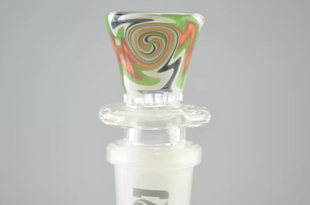 PULSAR – Wig-Wag Linework Diffused Slide with 18mm Male Joint – #1