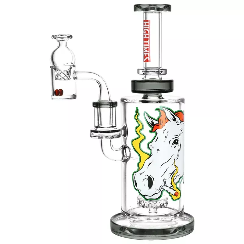 Pulsar x High Times High Horse 9 ” Dab Rig Set – Borosilicate Glass, 14mm Male Banger