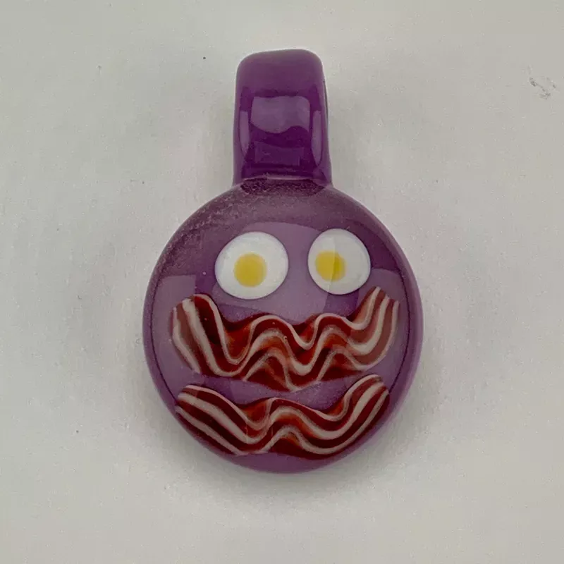 Purple Egg Face Pendy #GLH06