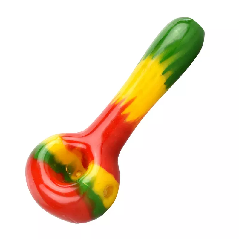 Rasta Color Block Spoon Pipe