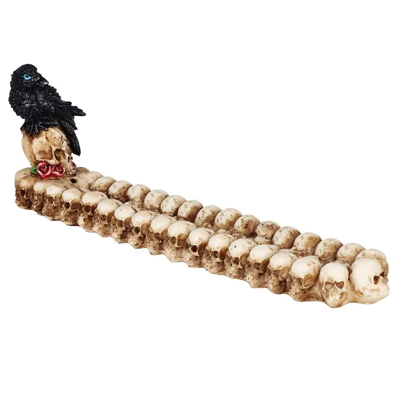 Raven Polyresin Incense Burner – 11 “