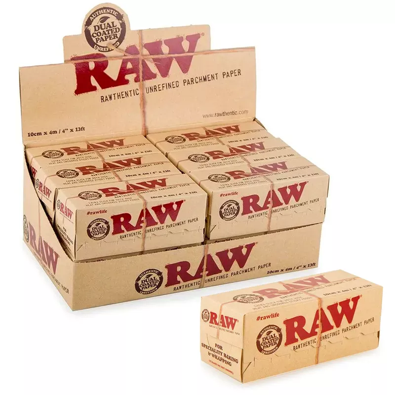 Raw 4 ” x 13ft Parchment Paper Roll (12 Rolls/Box)