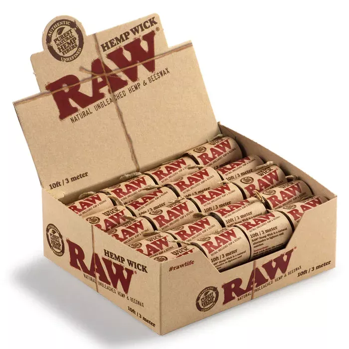 Raw Hemp Wick 10ft 40ct