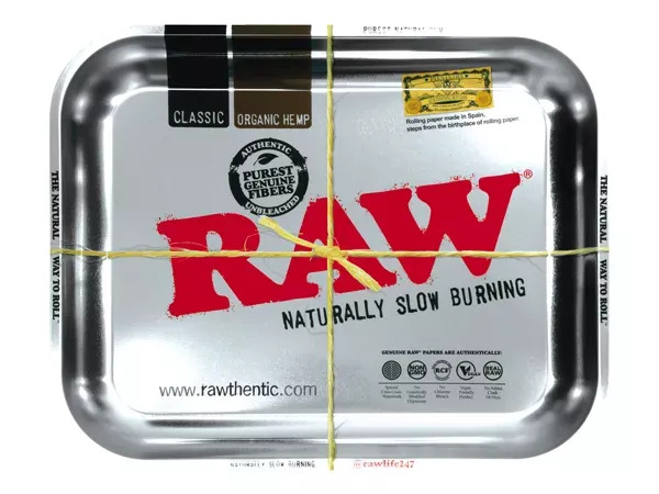 RAW ROLLING TRAY GIRL METAL LARGE