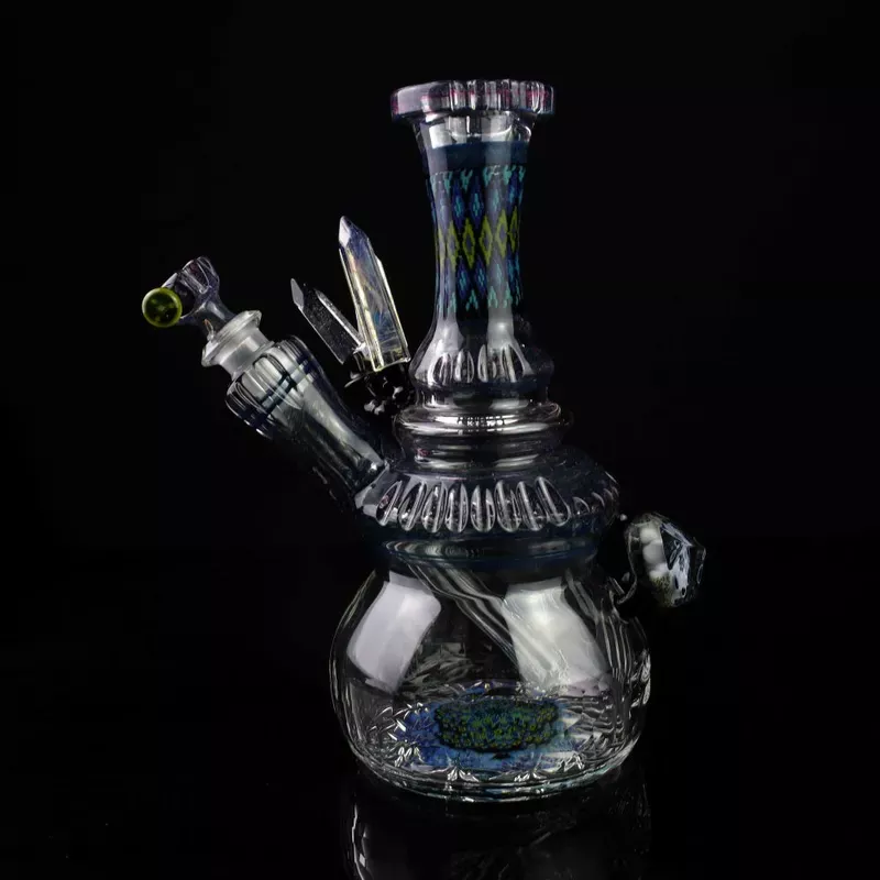 Rotational Science Crystal Bubble Base Water Pipe