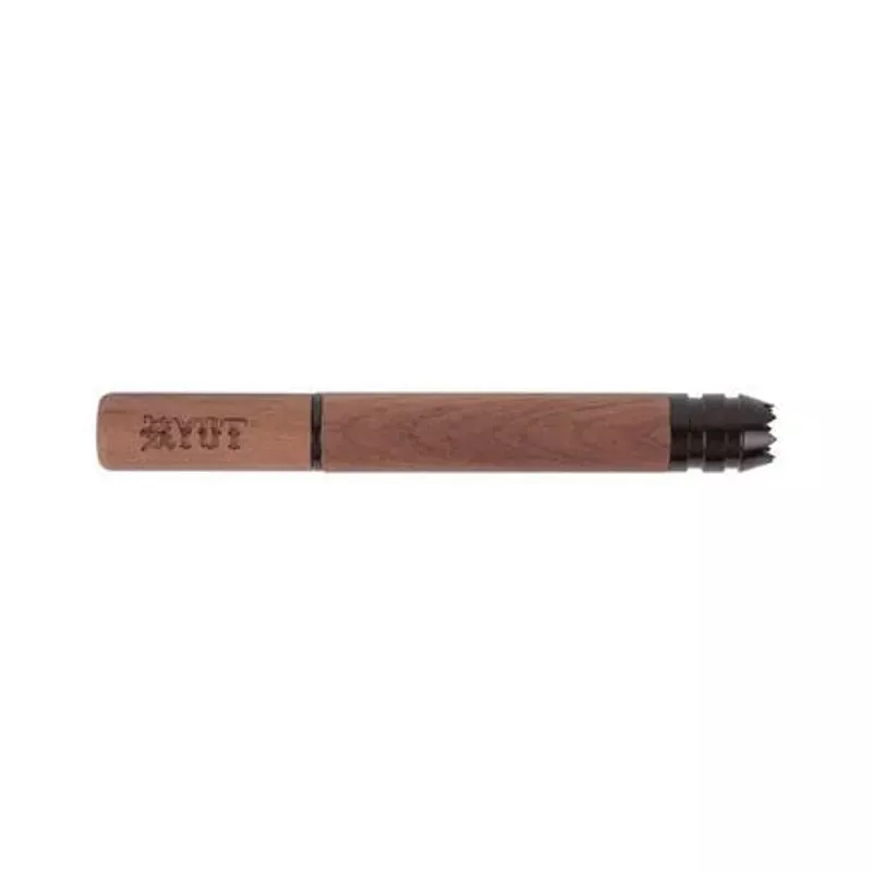 RYOT Large (3 “) WOOD Taster TWIST with BLACK DIGGER Tip in Walnut TUBED