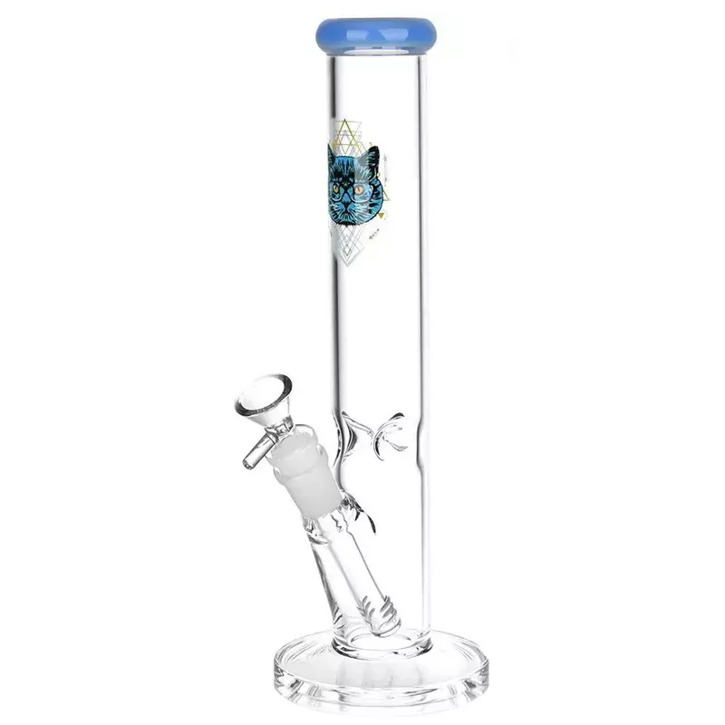 Sacred Cat Straight Pipe Bong