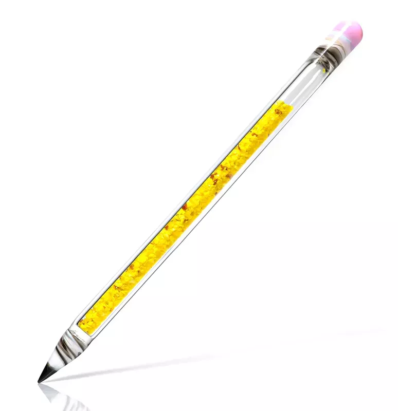 Shooters – Frit Filled Pencil – Yellow