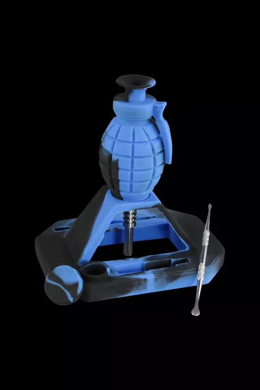 Silicone Dab Grenade Vapor Straw Collector Kit