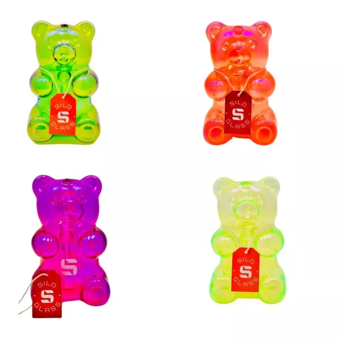 SILO GLASS WATERPIPE 5 ” TEDDY BEAR