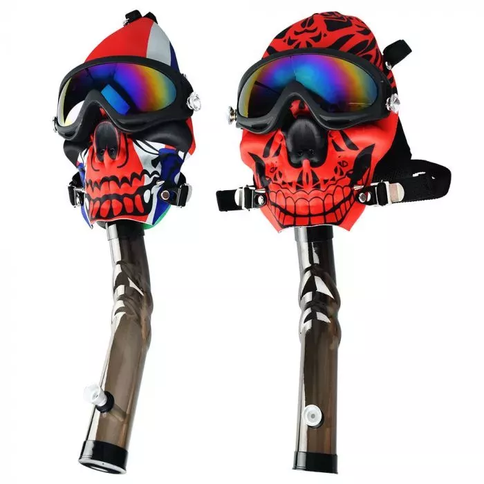 Ski Goggle Gas Mask w/ Acrylic Bong
