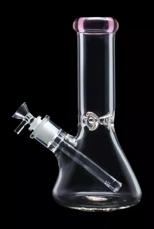 Smoke Cartel Beaker w/ Color Mouthpiece & Ice Pinch Bong – 10 in.