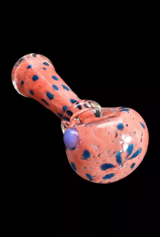 Smoke Cartel Frit with Twisted Mouthpiece Spoon Pipe – 4 in.