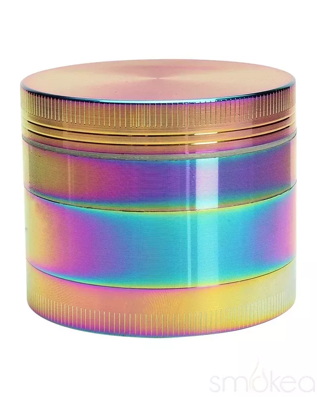 SMOKEA 2.2 ” 4pc Rainbow Metallic Grinder