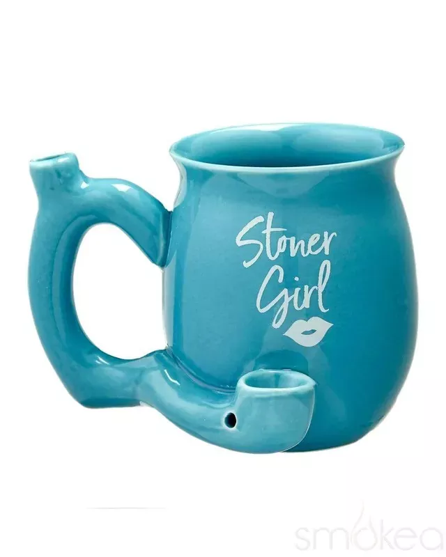SMOKEA “Stoner Girl ” Ceramic Coffee Mug Pipe