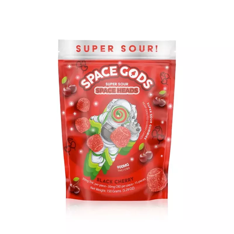 Space Heads THC + CBD Sour Gummies – 900mg