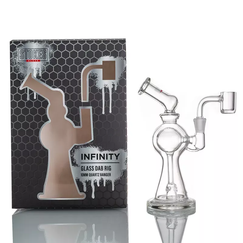 Stokes – 6.3 ” Infinity – 10mm banger – Glass Dab Rig